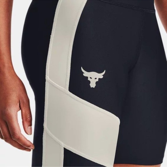 Under Armour Women's Project Rock HeatGear Bike Shorts Size XS - Picture 4 of 11